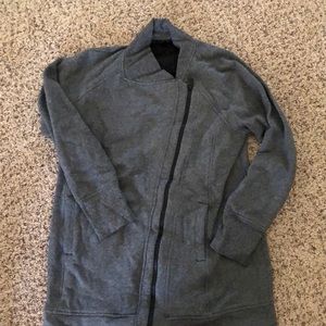 Lululemon asymmetrical long zip-up sweatshirt